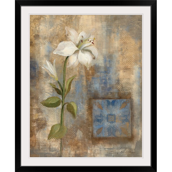 Winston Porter 'Lily and Tile' by Aniessa Painting Print Wayfair